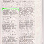 Parte di giornale da L'OSSERVATORE ROMANO di giovedì 14 novembre 2013
