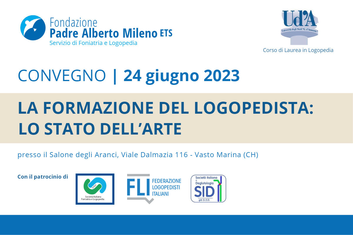 Sabato 24 giugno il convegno "La formazione del logopedista: lo stato dell'arte"